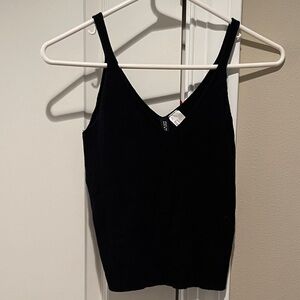 Divided Black V-Neck Camisole